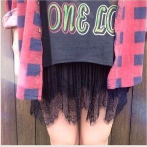 LF black pleated dress